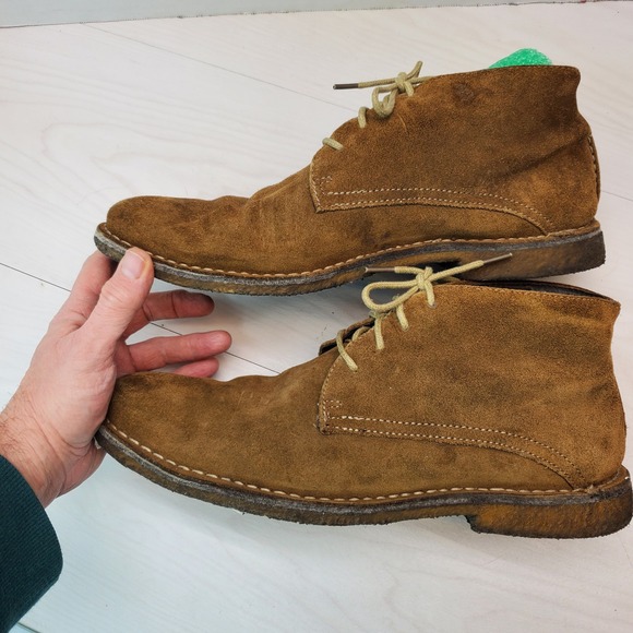 Johnston Murphy Mens 11.5 M Brown Suede Chukka Boots Desert Boots 25-0640 - Picture 5 of 11